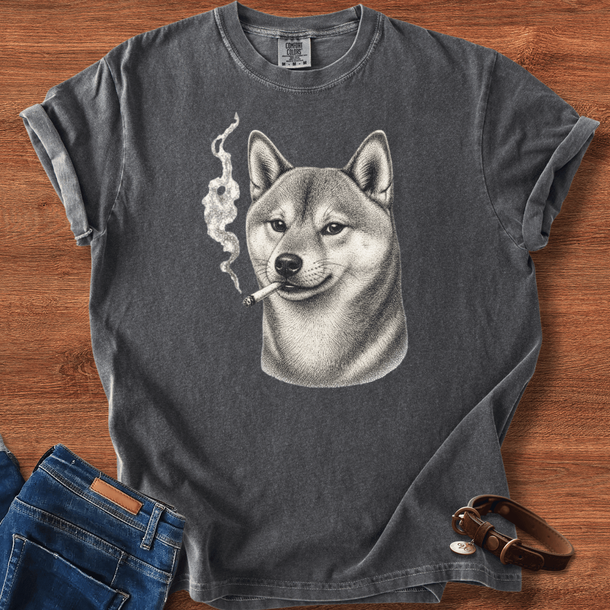 Akita Inu Smoke T-Shirt