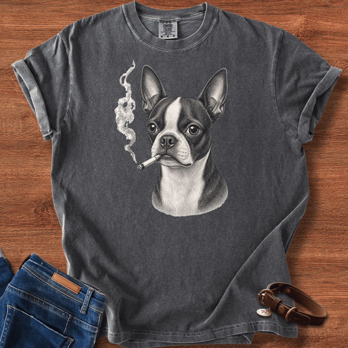 Boston Terrier Smoke T-Shirt