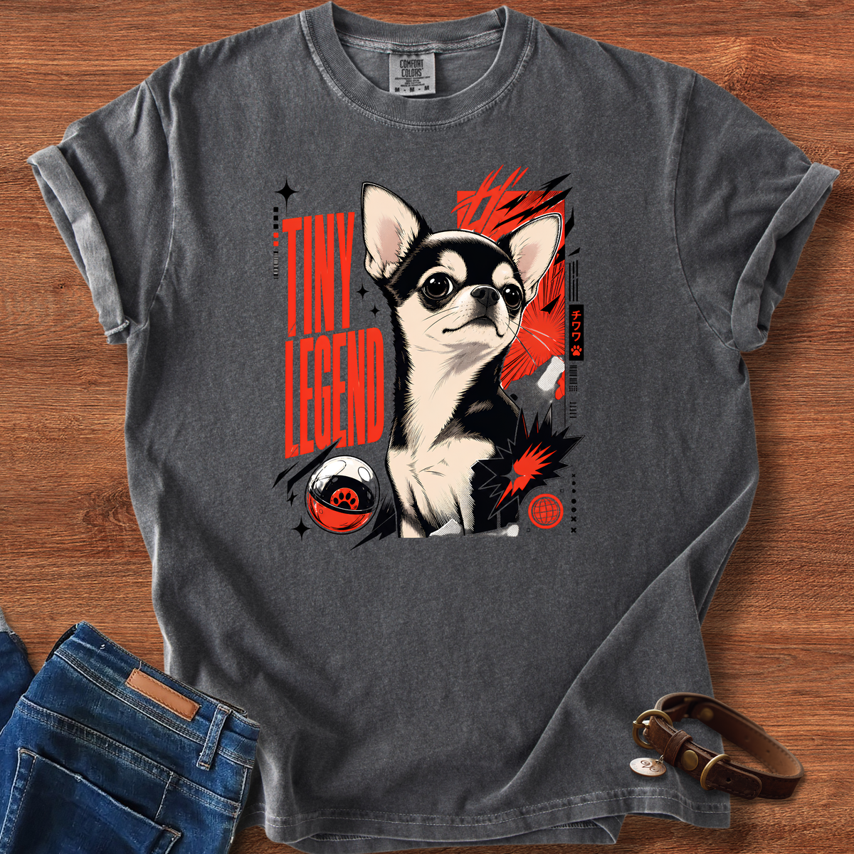 Chihuahua Tiny Energy Manga T-Shirt
