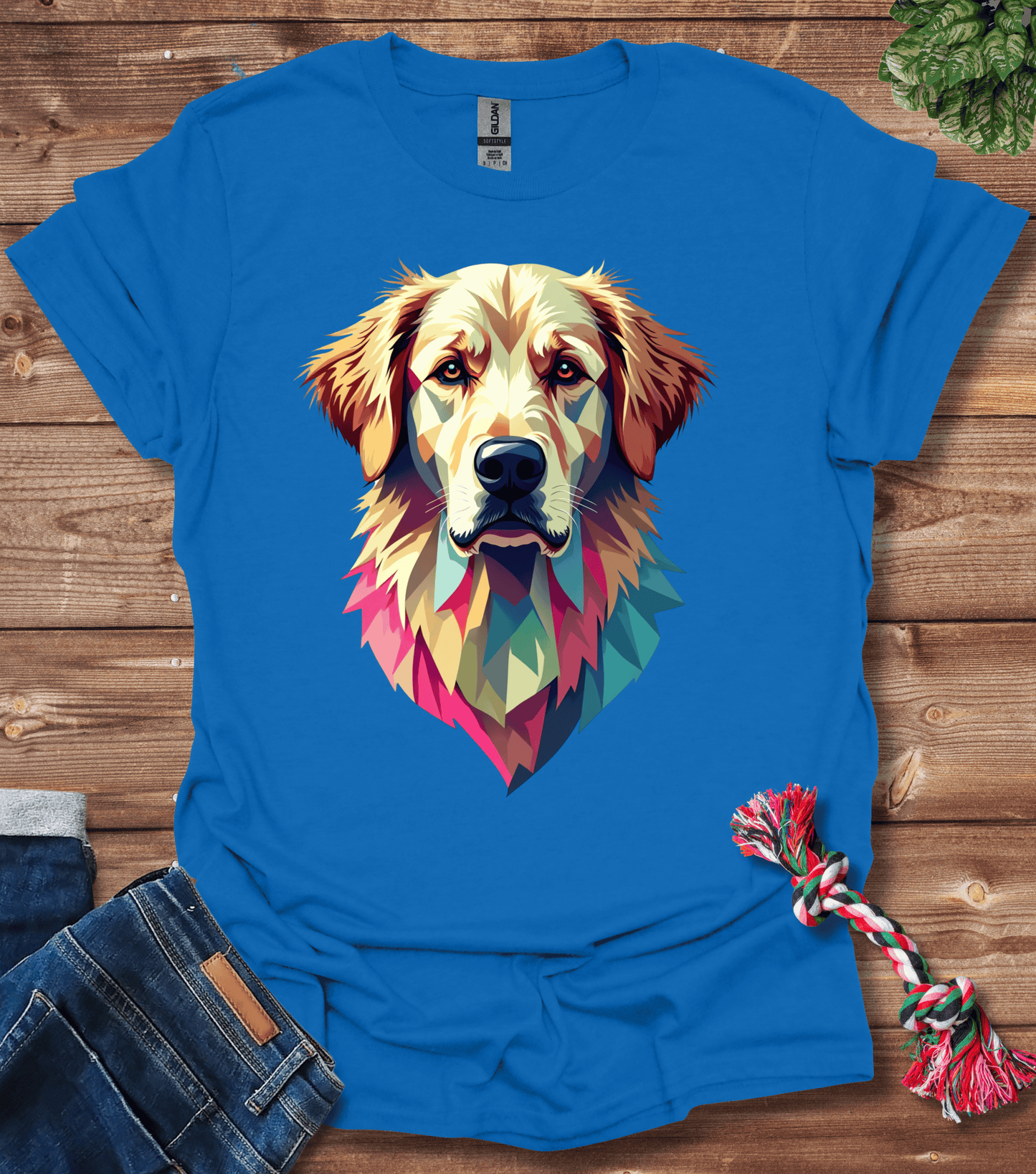 Neon Golden - Golden Retriever T-Shirt