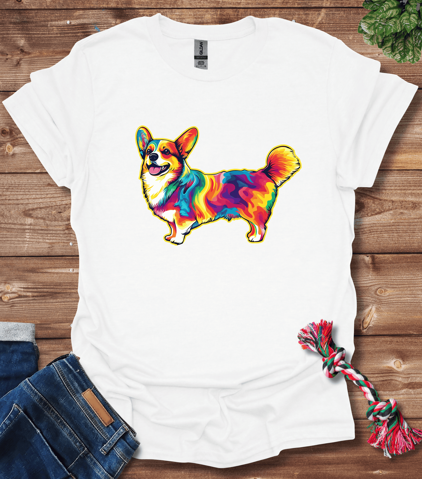 Corgi Tie Dye T-Shirt