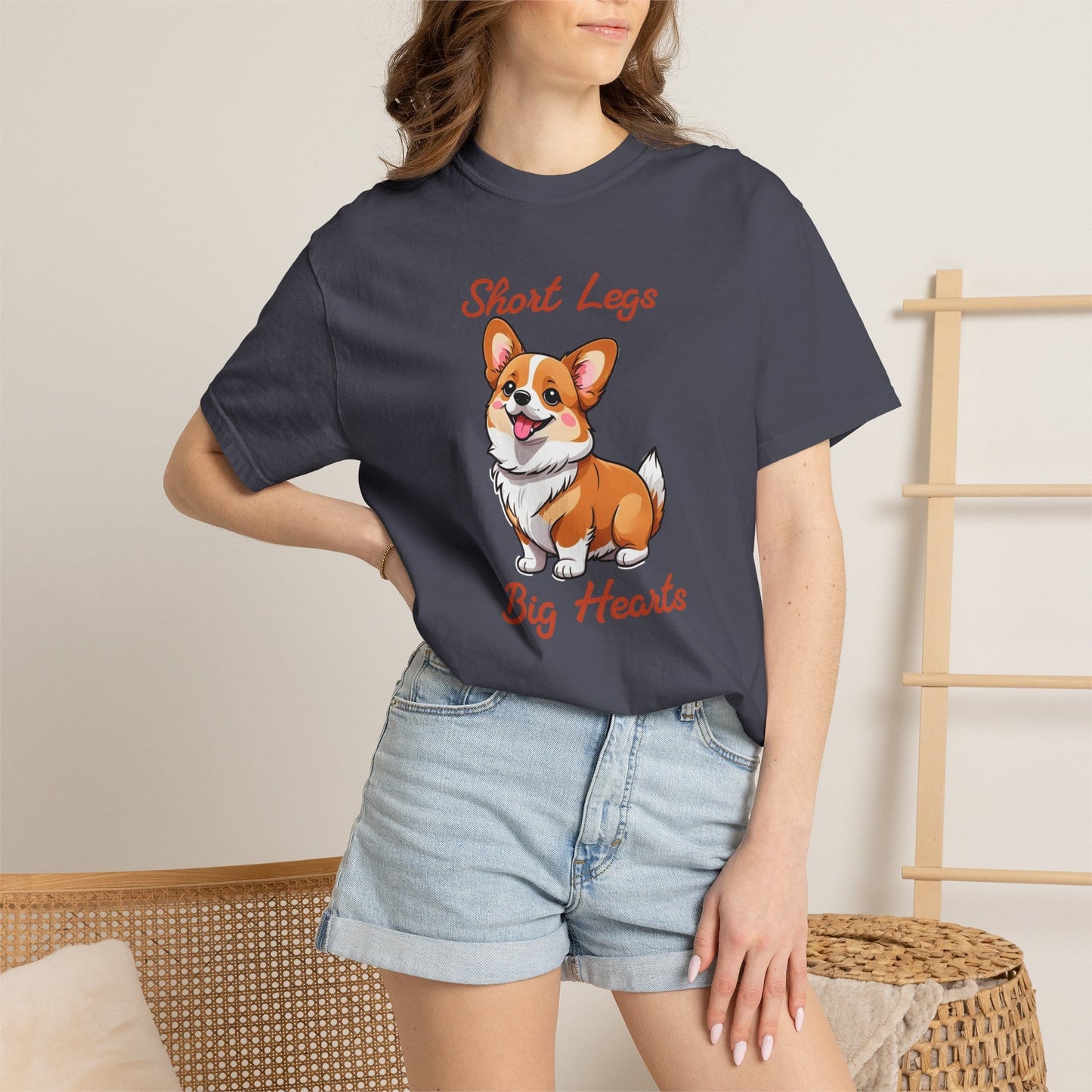 Corgi Short Legs, Big Hearts T-Shirt