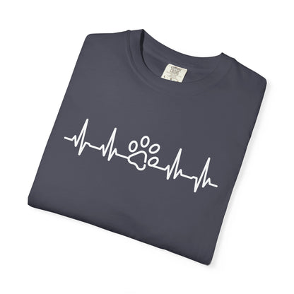 Dog Paw Heartbeat T-Shirt