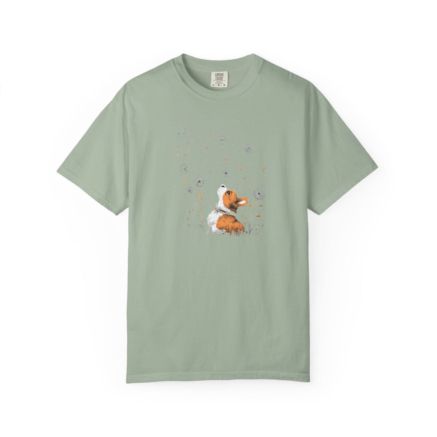 Corgi With Flowers T-Shirt