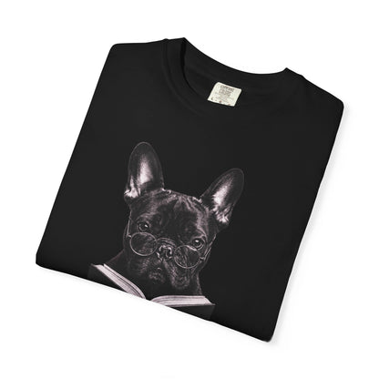Frenchie Reading T-Shirt