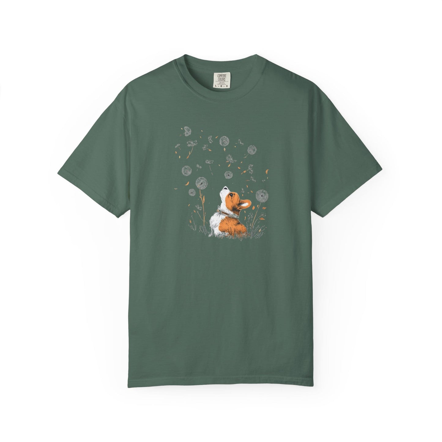 Corgi With Flowers T-Shirt