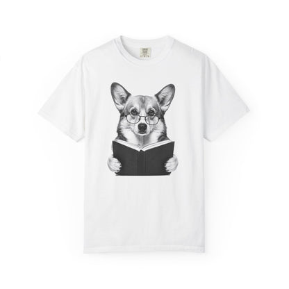 Corgi Reading T-Shirt