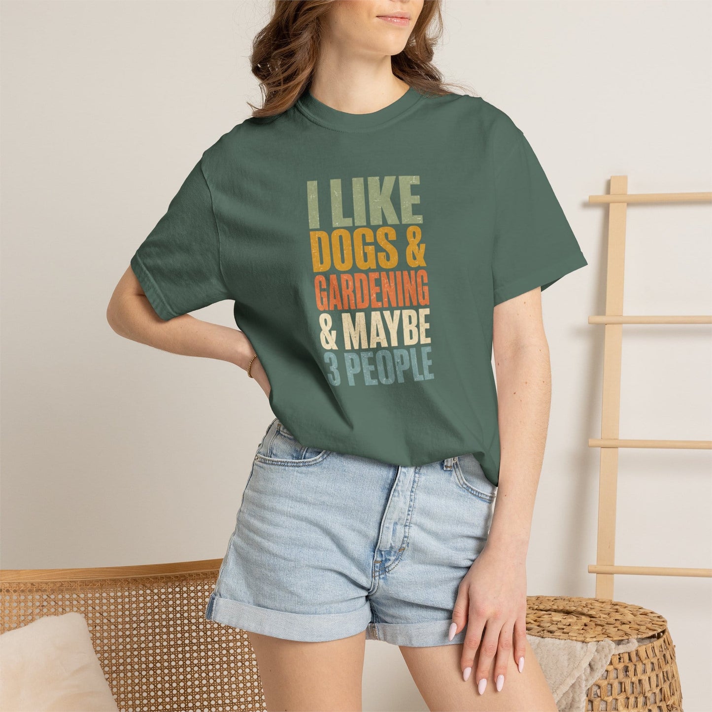 I Like Dogs & Gardening & Maybe 3 People T-Shirt