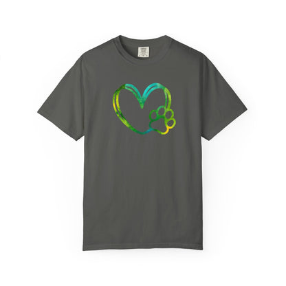Dog Paw Heart T-Shirt