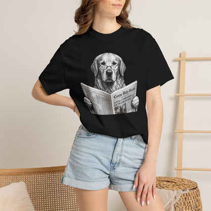 Golden Retriever Reading T-Shirt
