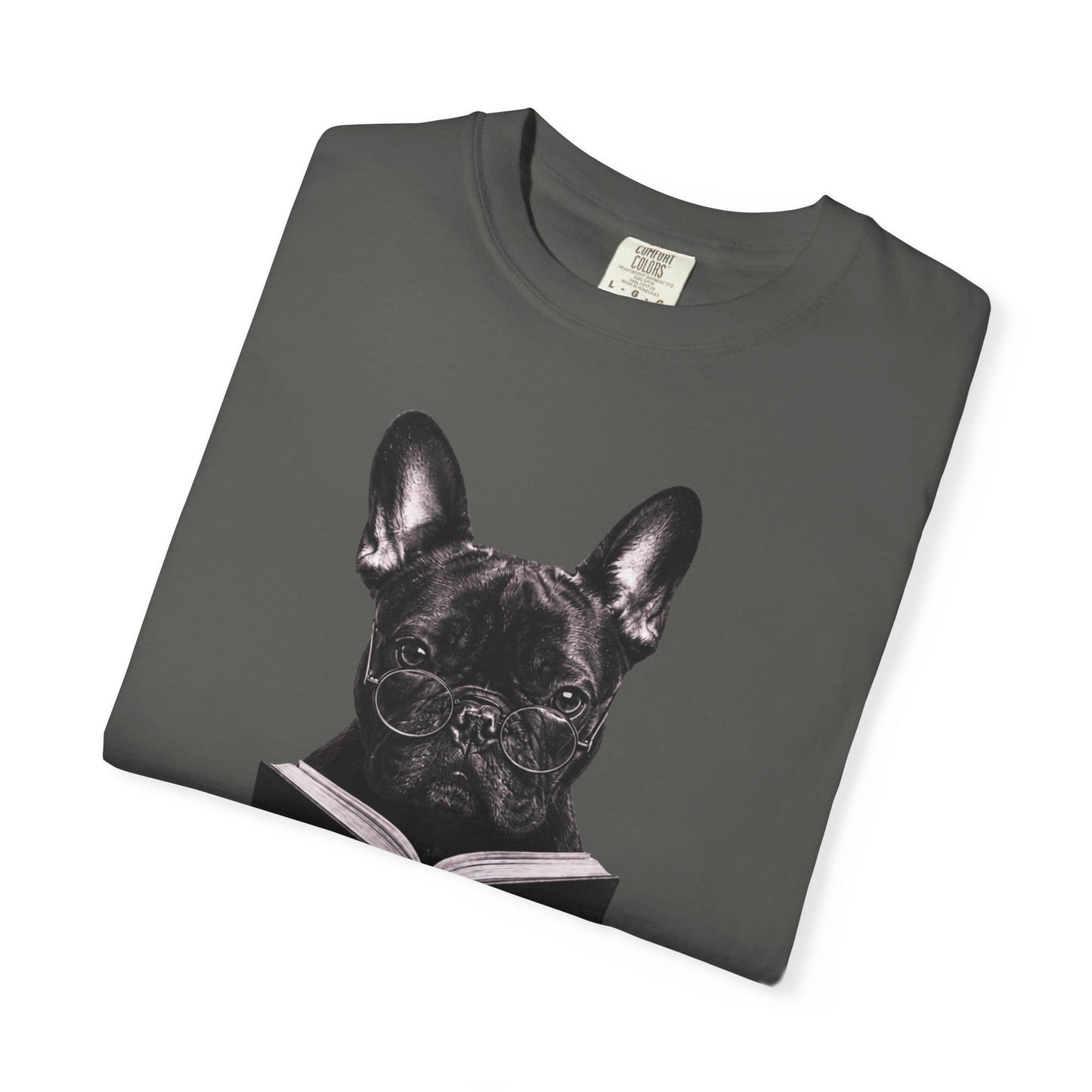Frenchie Reading T-Shirt