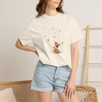 Corgi With Flowers T-Shirt