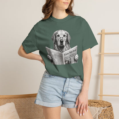 Golden Retriever Reading T-Shirt