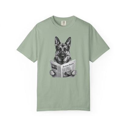 German Shepherd Reading T-Shirt