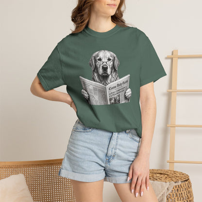 Golden Retriever Reading T-Shirt
