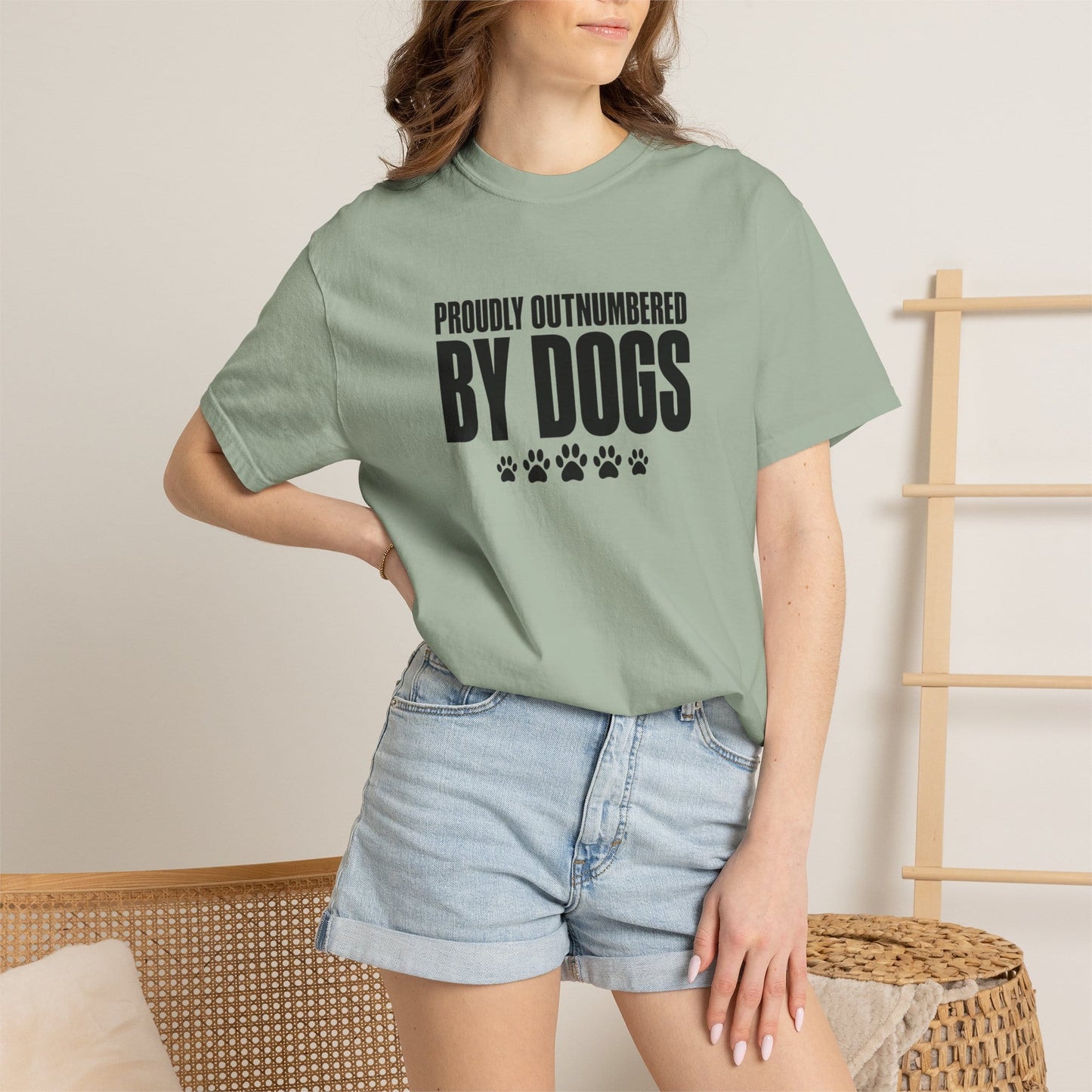 Proudly Outnumbered By Dogs T-Shirt