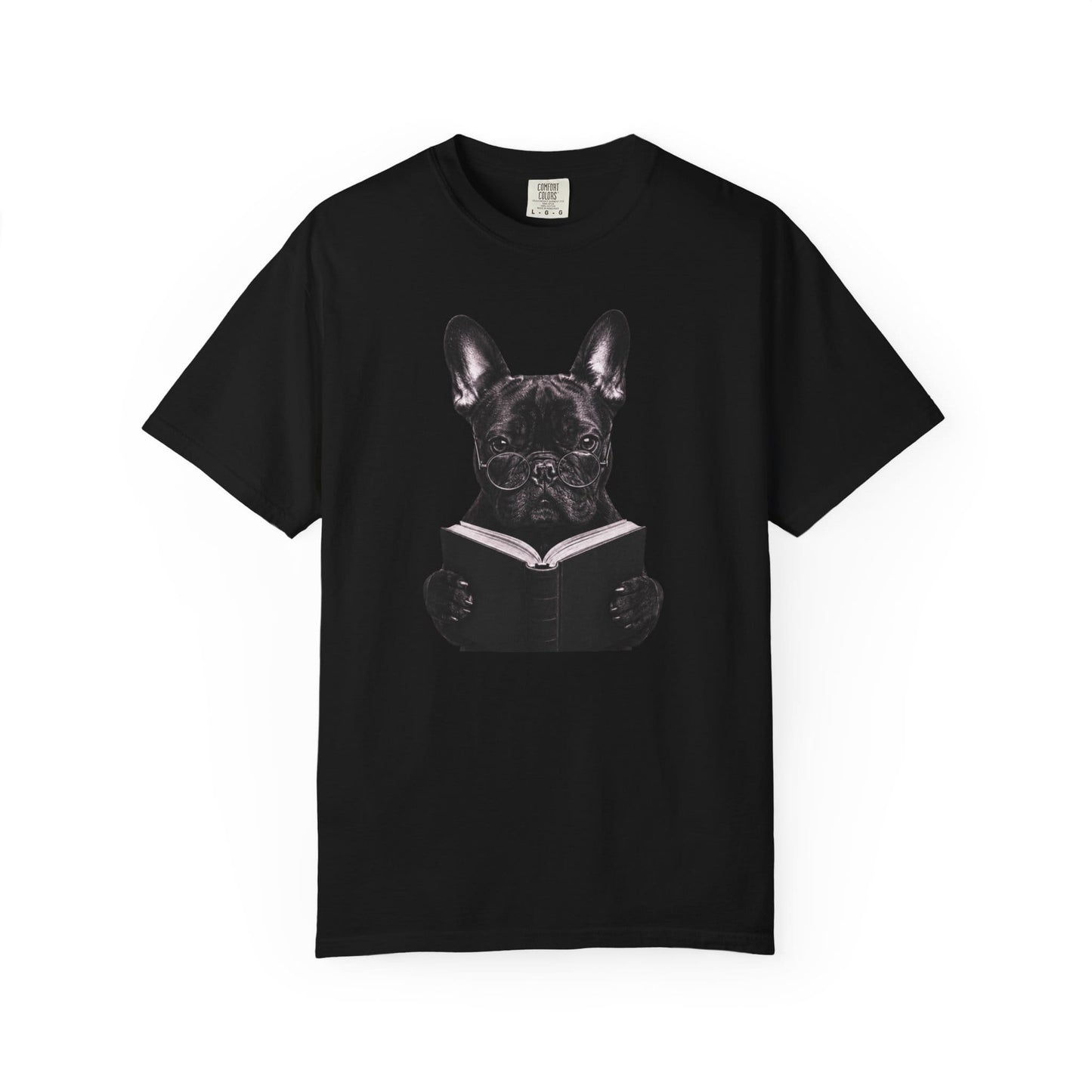 Frenchie Reading T-Shirt