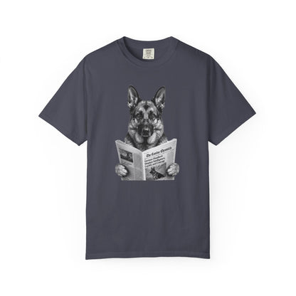 German Shepherd Reading T-Shirt