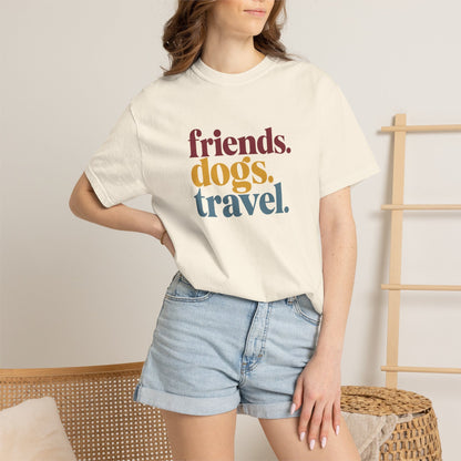 Friends Dogs Travel T-Shirt