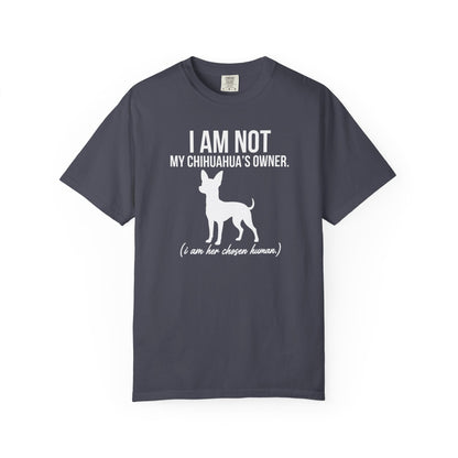 I Am Not My Chihuahua's Owner, I Am Her Chosen Human T-Shirt
