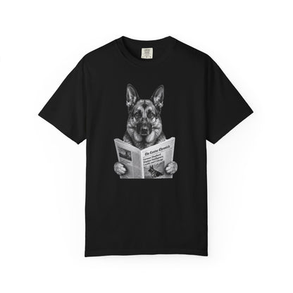 German Shepherd Reading T-Shirt