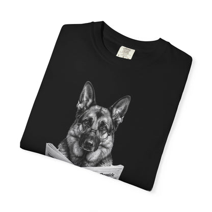German Shepherd Reading T-Shirt