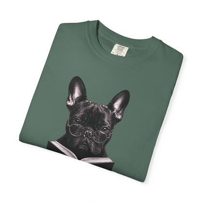 Frenchie Reading T-Shirt