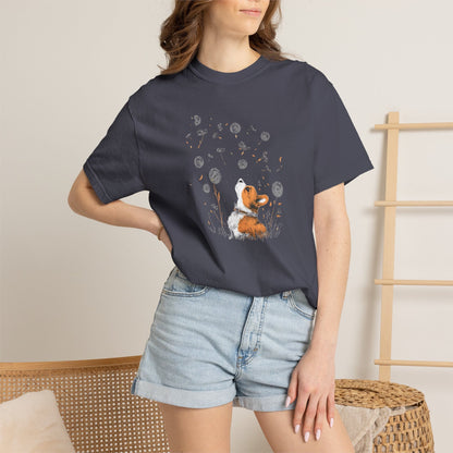 Corgi With Flowers T-Shirt