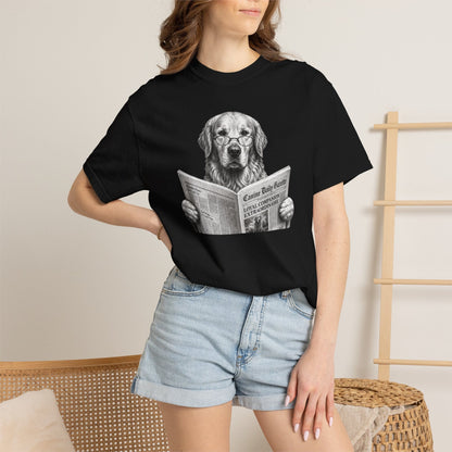 Golden Retriever Reading T-Shirt