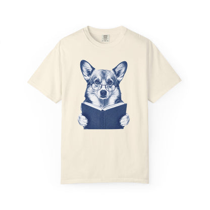 Corgi Reading T-Shirt