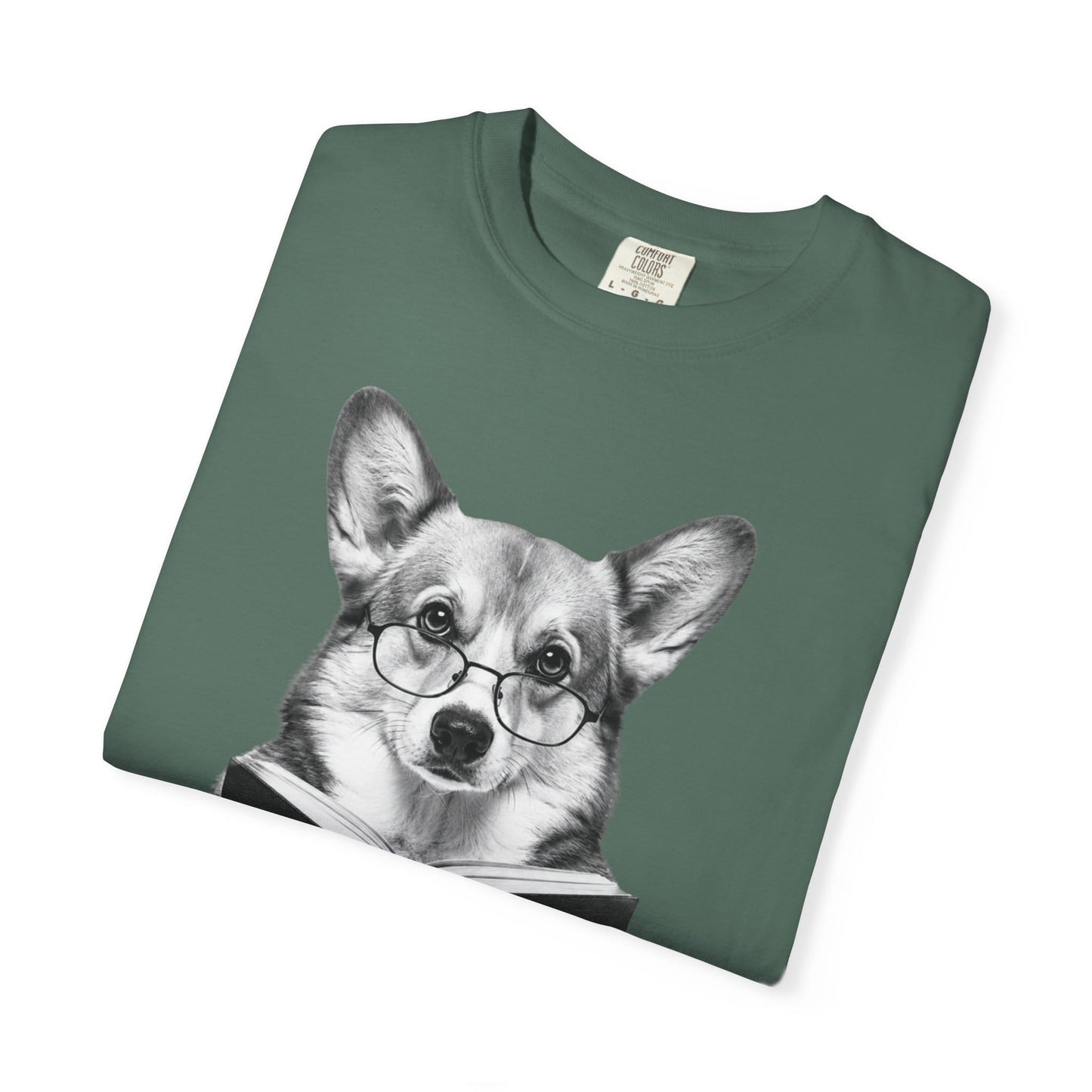 Corgi Reading T-Shirt