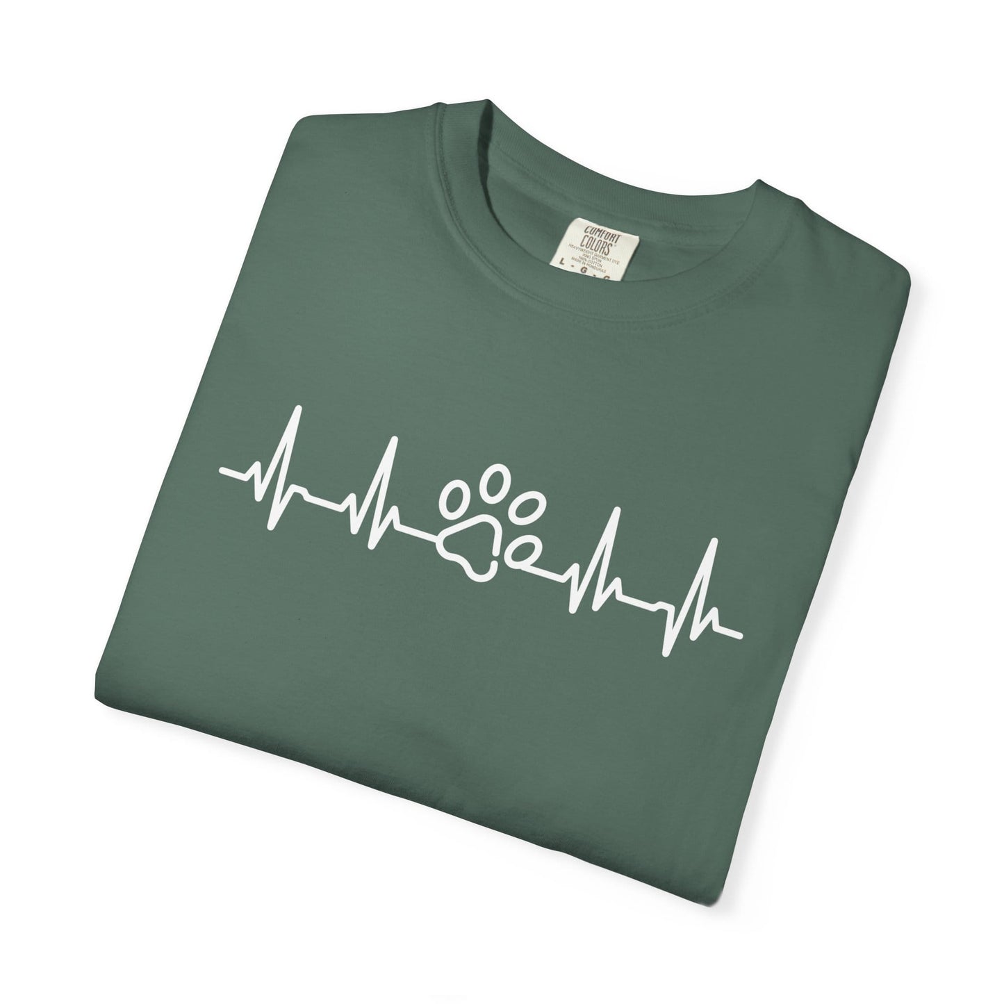 Dog Paw Heartbeat T-Shirt