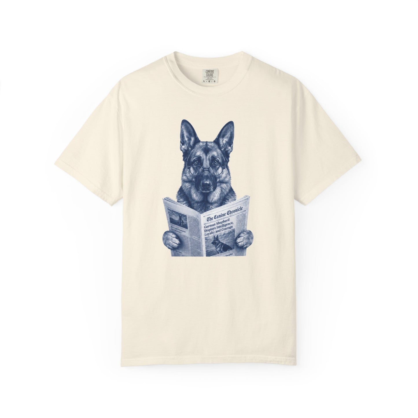 German Shepherd Reading T-Shirt