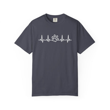 Dog Paw Heartbeat T-Shirt