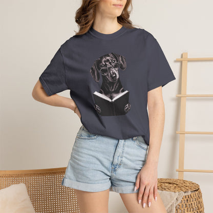 Doxie Reading T-Shirt