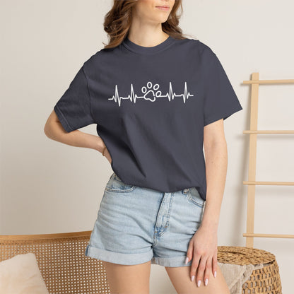 Dog Paw Heartbeat T-Shirt