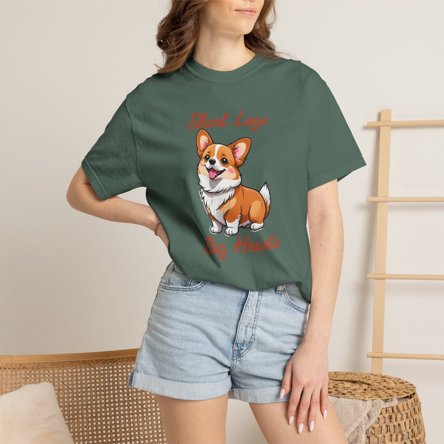 Corgi Short Legs, Big Hearts T-Shirt