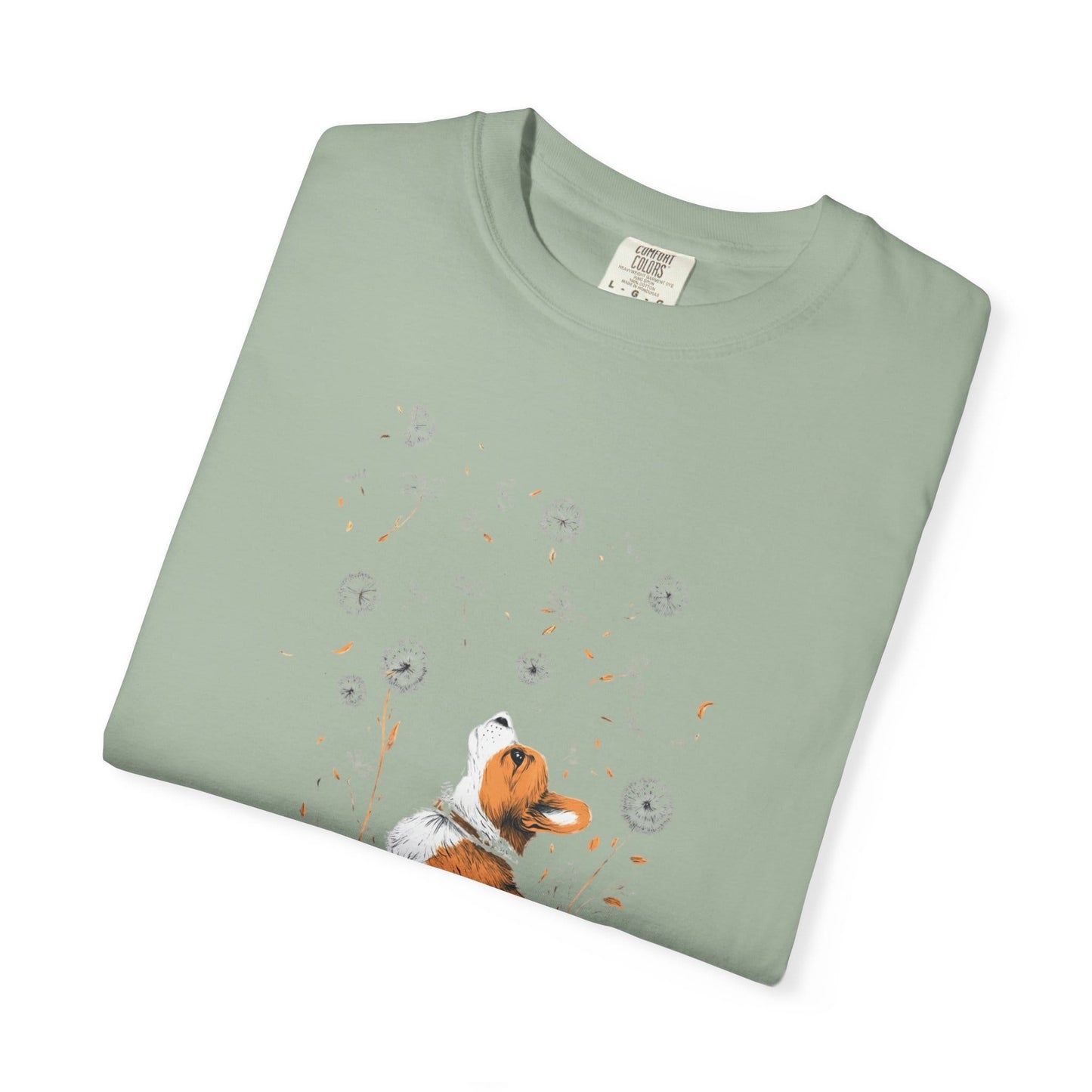 Corgi With Flowers T-Shirt