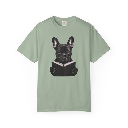 Frenchie Reading T-Shirt