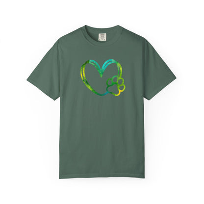Dog Paw Heart T-Shirt