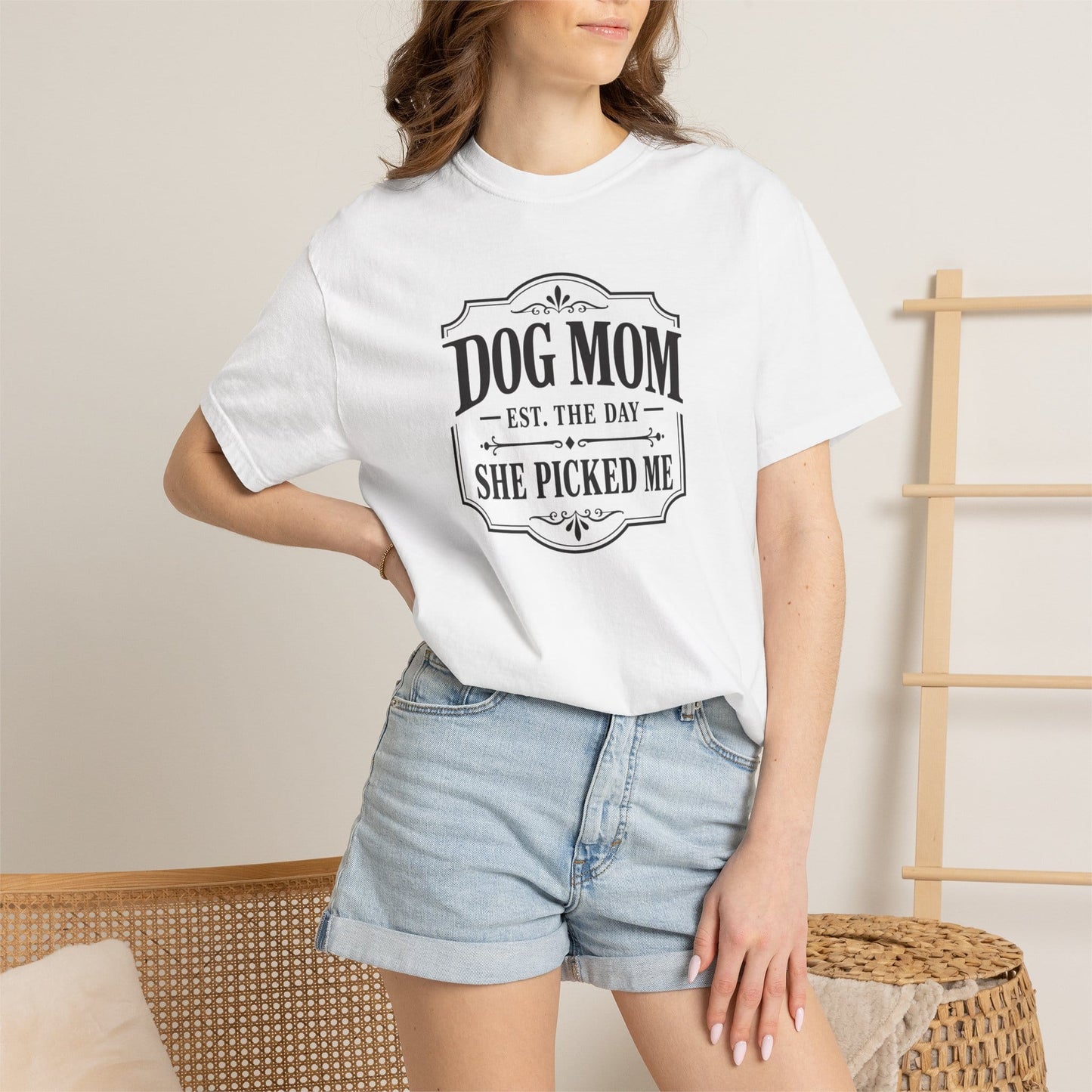 Dog Mom, She Picked Me T-Shirt