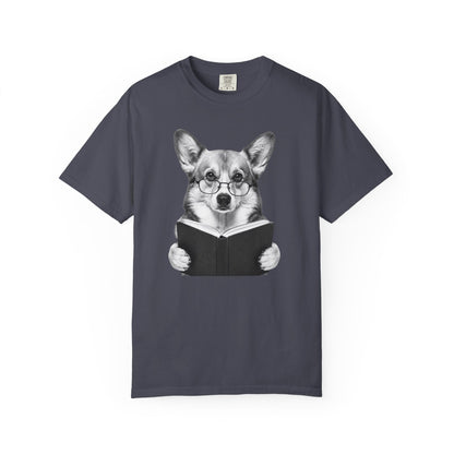 Corgi Reading T-Shirt