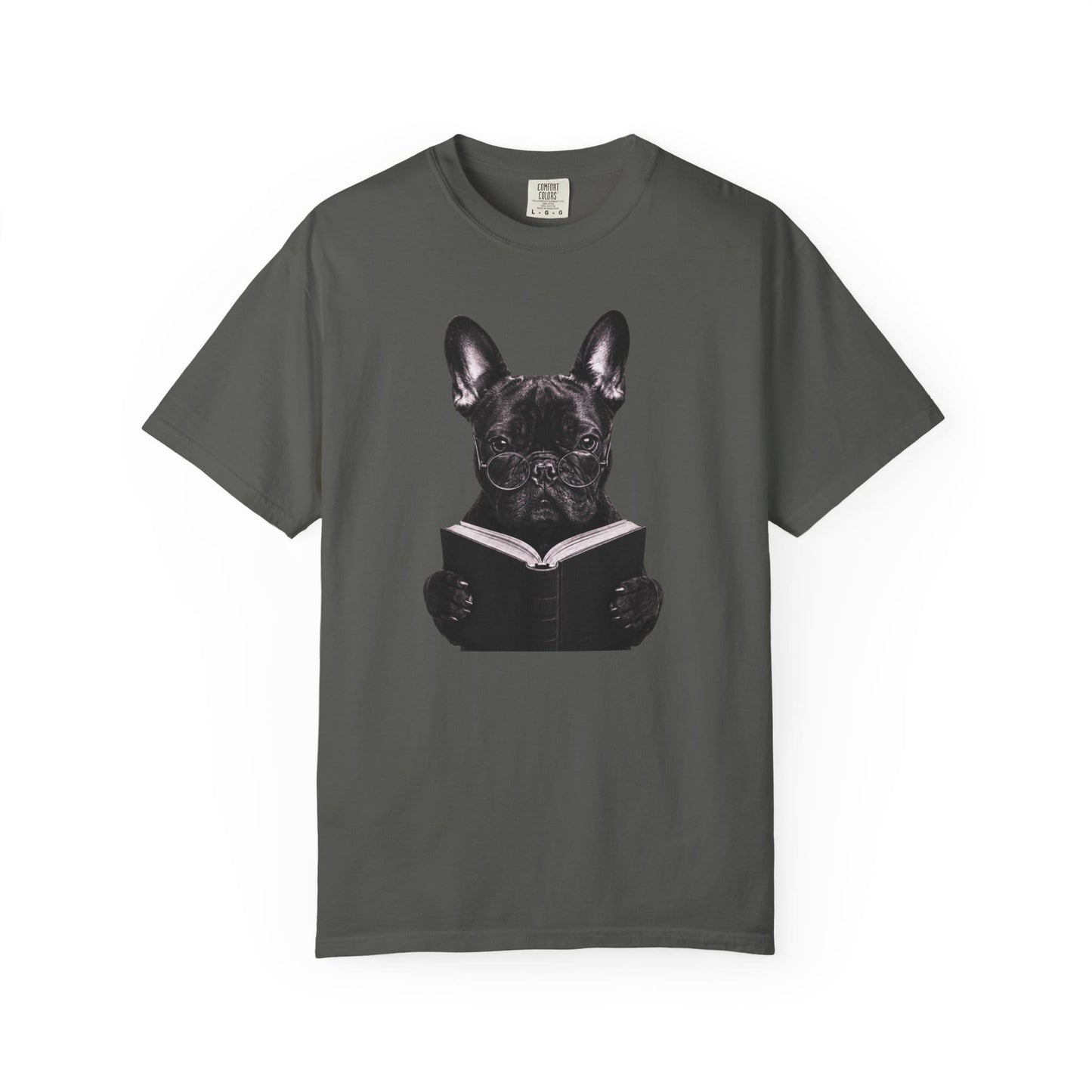 Frenchie Reading T-Shirt