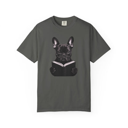 Frenchie Reading T-Shirt