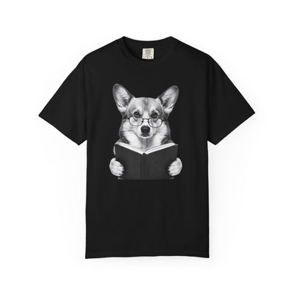 Corgi Reading T-Shirt
