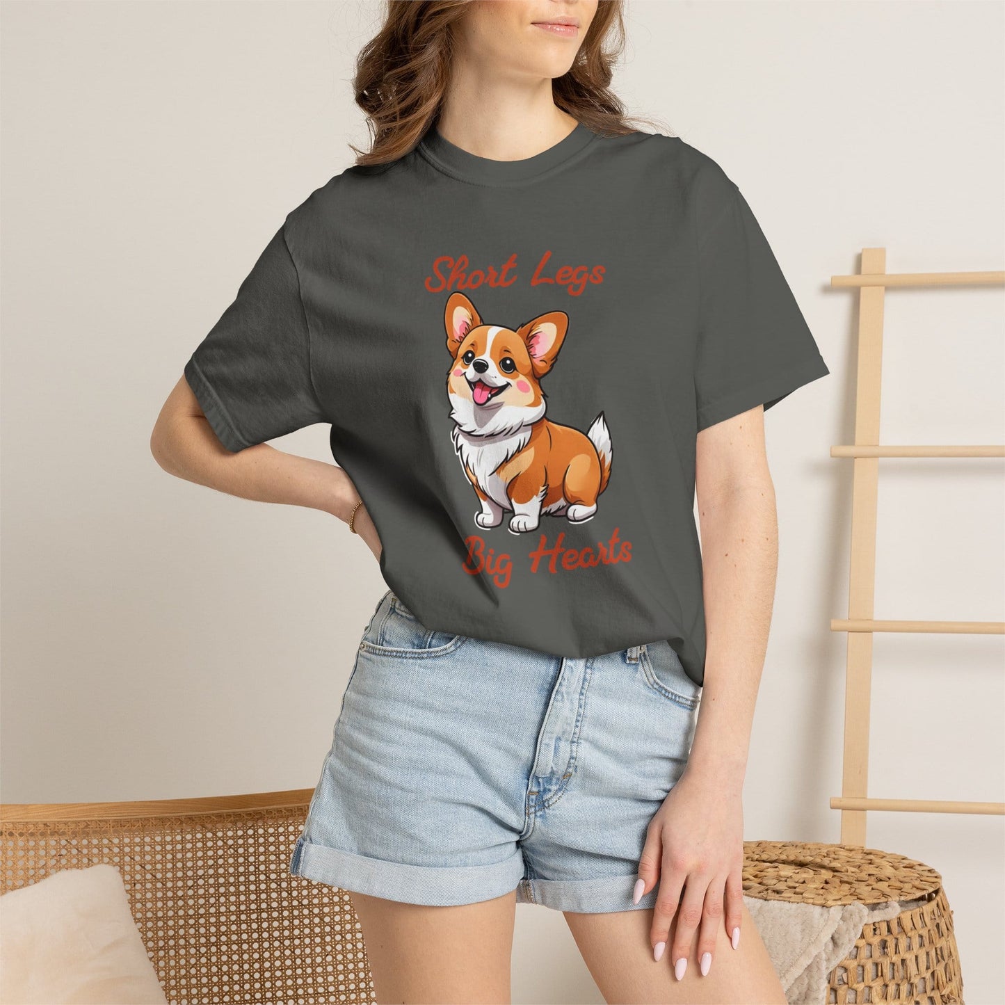 Corgi Short Legs, Big Hearts T-Shirt