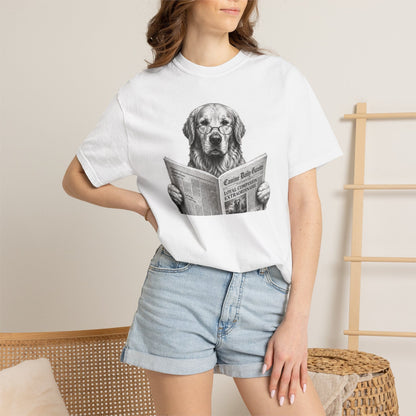 Golden Retriever Reading T-Shirt