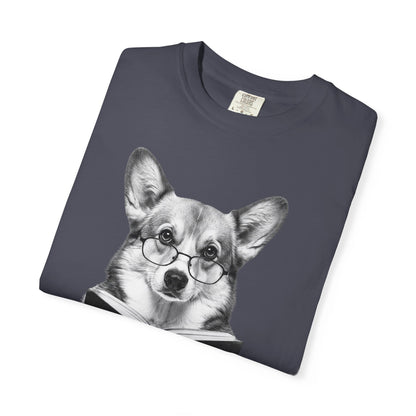 Corgi Reading T-Shirt