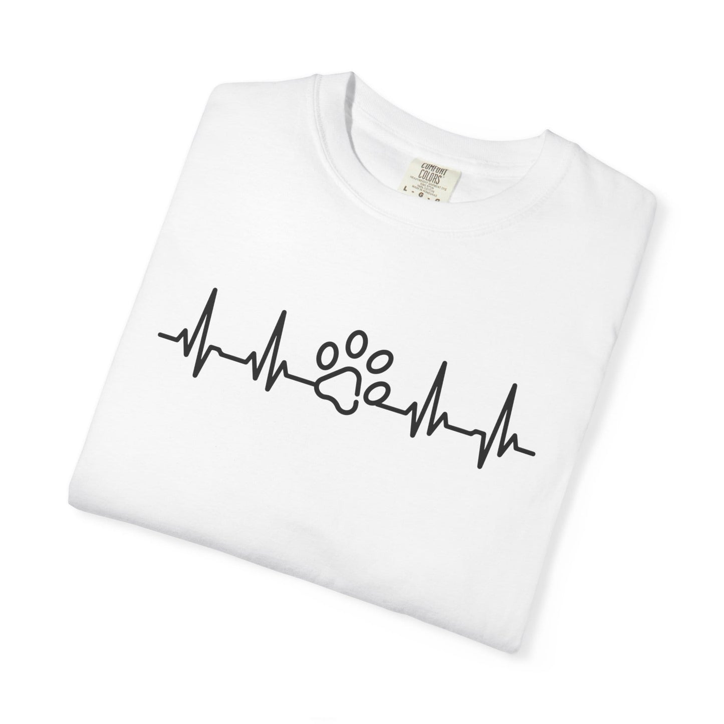 Dog Paw Heartbeat T-Shirt