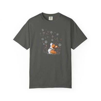 Corgi With Flowers T-Shirt